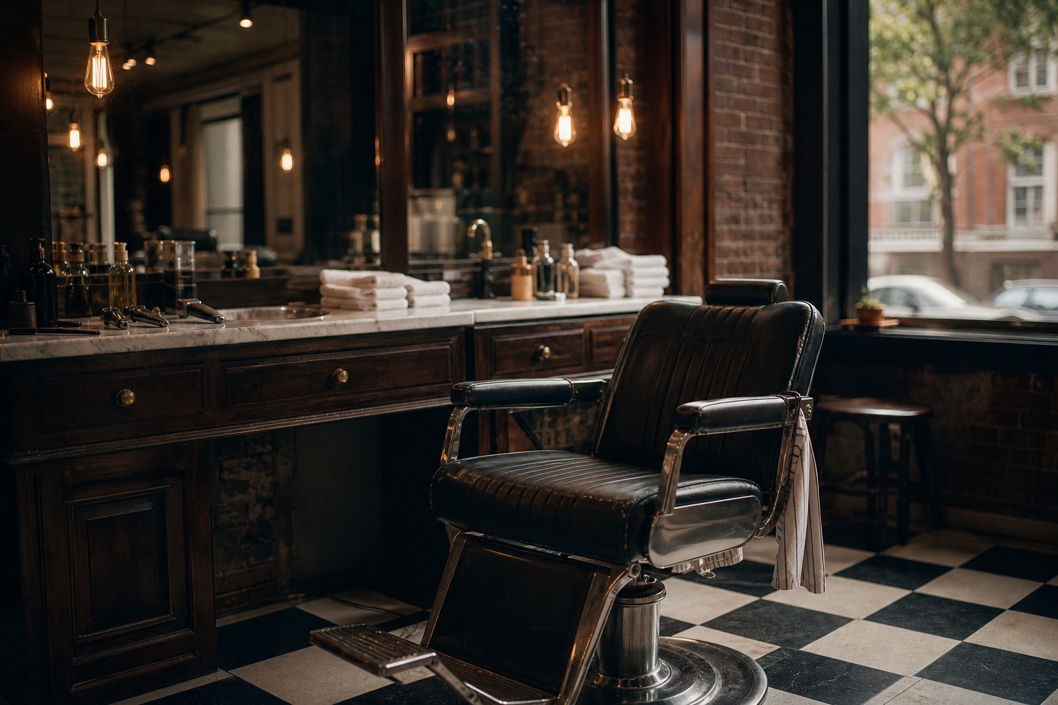 Barber chair inside Vito's